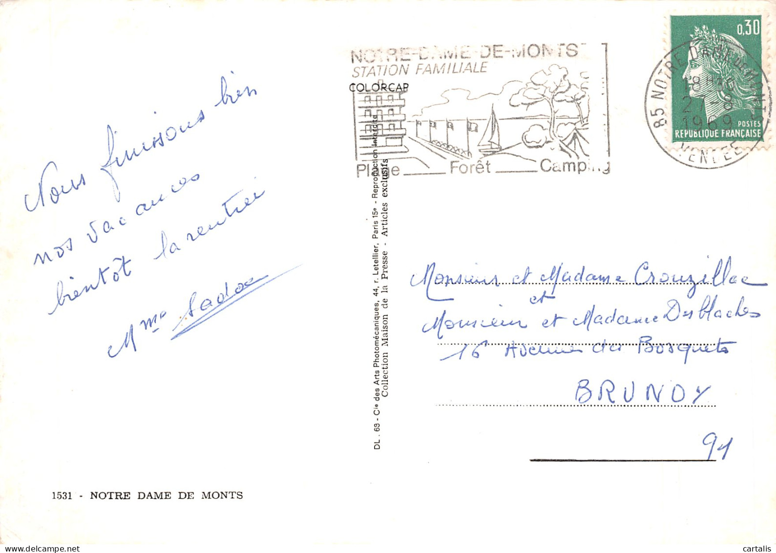 85-NOTRE DAME DE MONTS-N°4199-D/0113 - Altri & Non Classificati