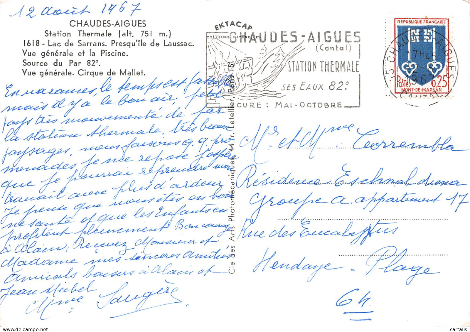 15-CHAUDES AIGUES-N°4199-C/0333 - Other & Unclassified