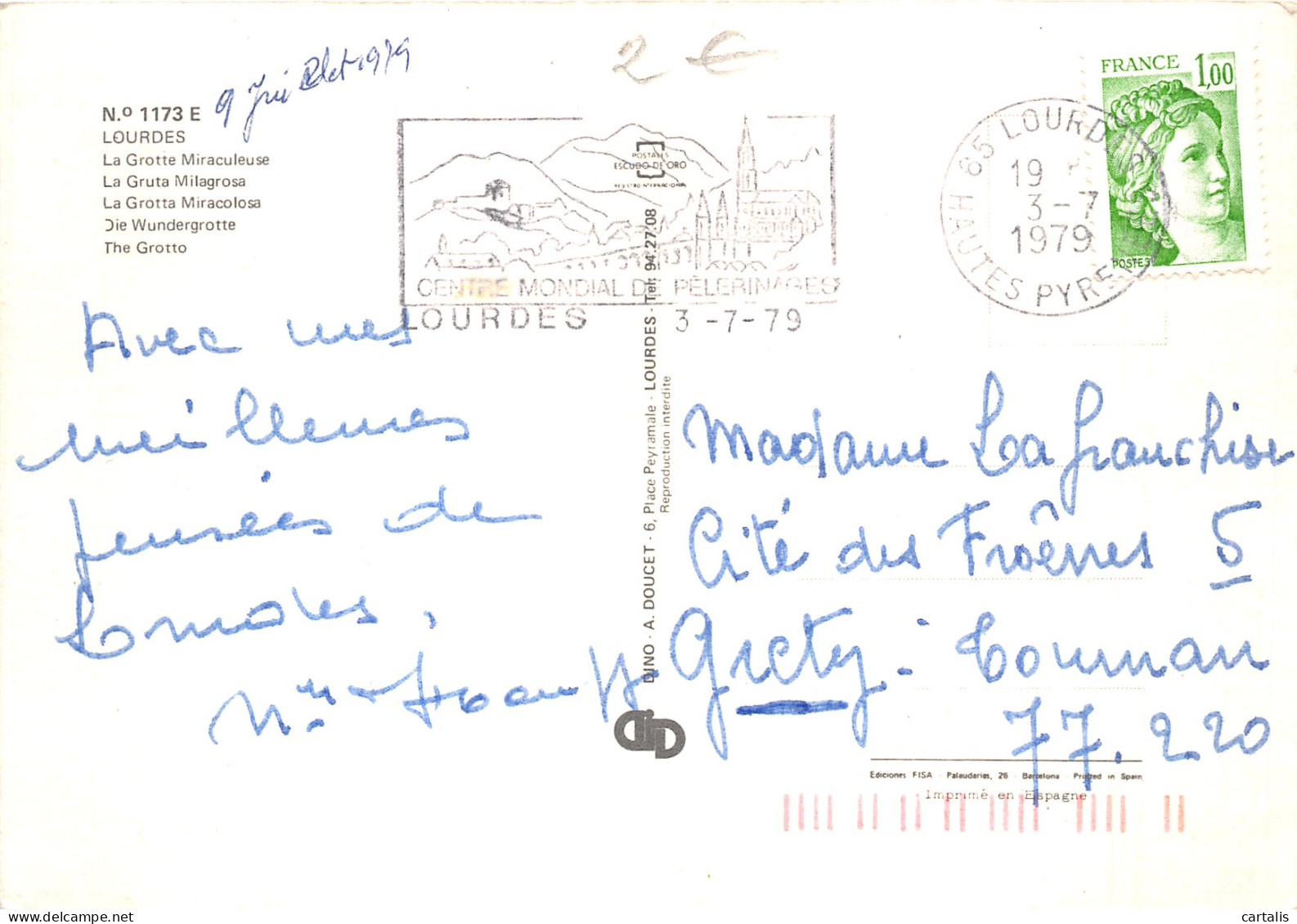 65-LOURDES-N°4199-C/0301 - Lourdes