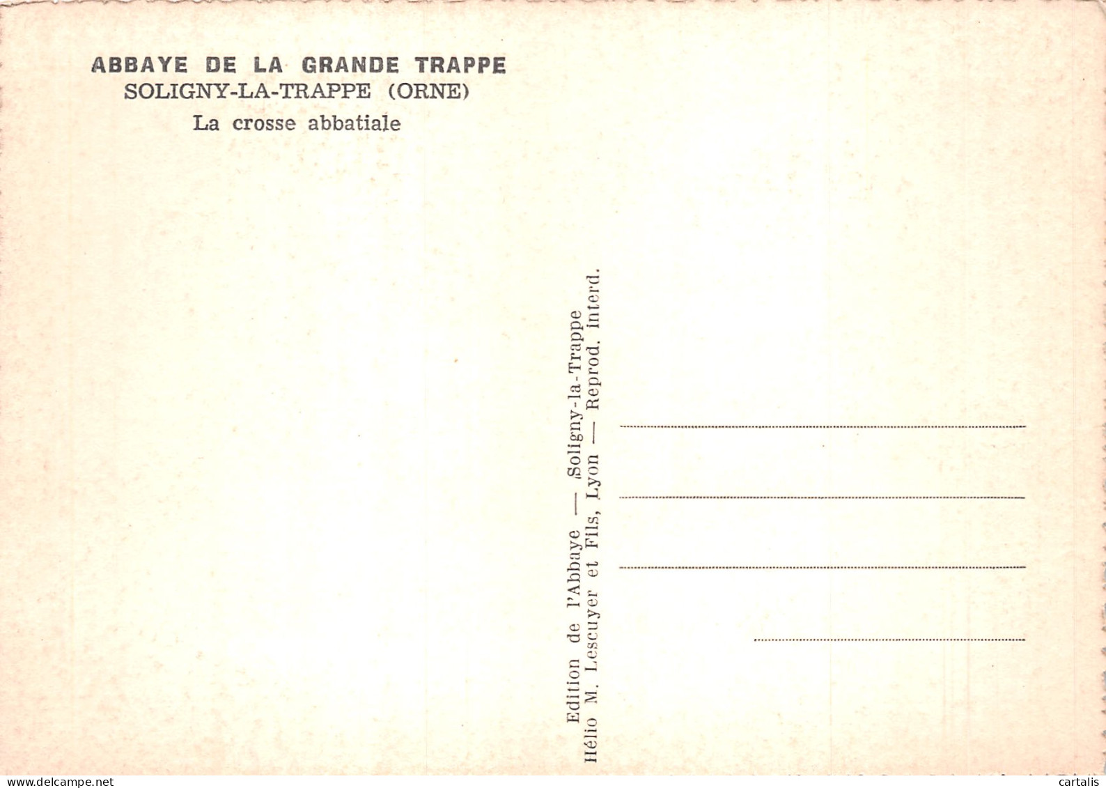 61-SOLIGNY LA TRAPPE-N°4199-C/0229 - Altri & Non Classificati