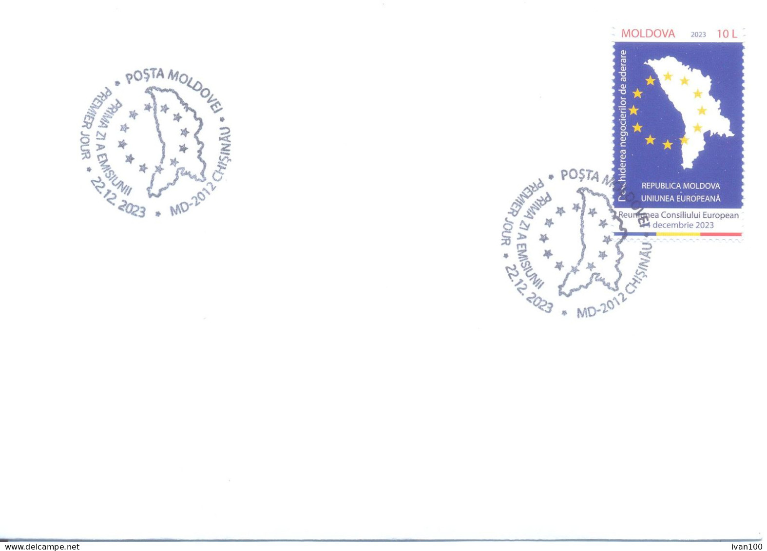 2023. Moldova, Moldova - Candidate For Membership Of European Union, FDC,  Mint/** - Moldawien (Moldau)