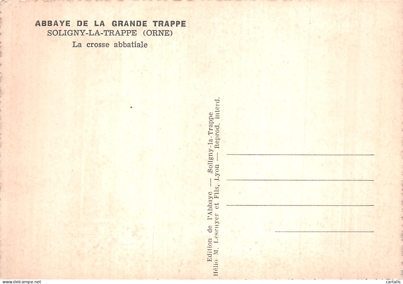 61-SOLIGNY LA TRAPPE-N°4199-C/0227 - Altri & Non Classificati