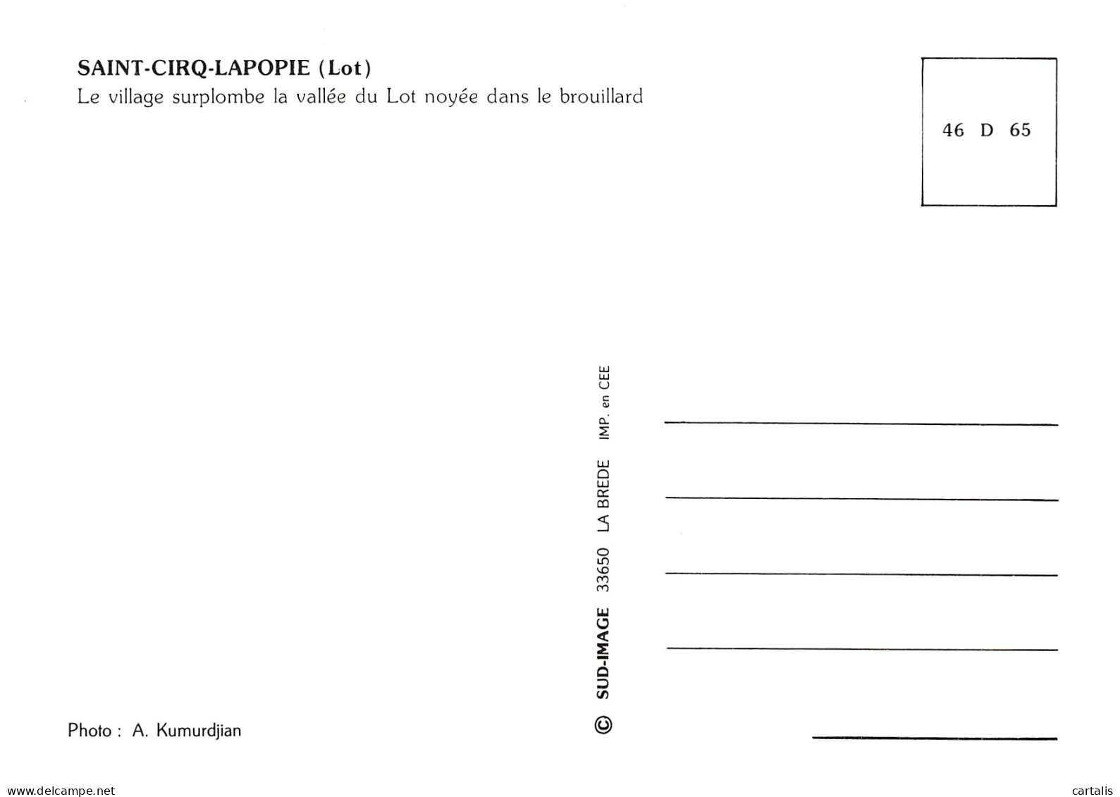 46-SAINT CIRQ LAPOPIE-N°4199-B/0369 - Other & Unclassified