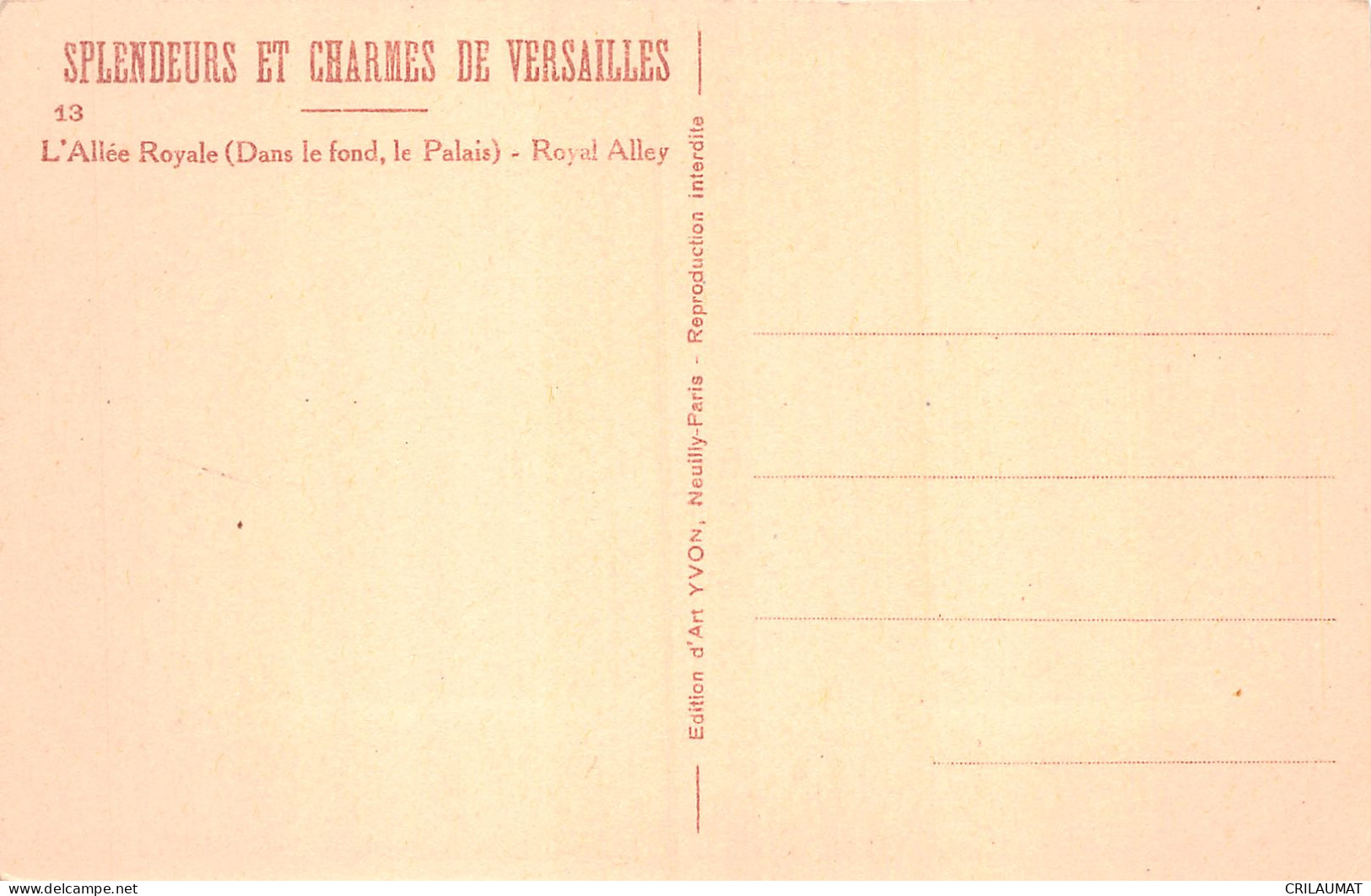 78-VERSAILLES L ALLEE ROYALE-N°5146-A/0015 - Versailles (Château)