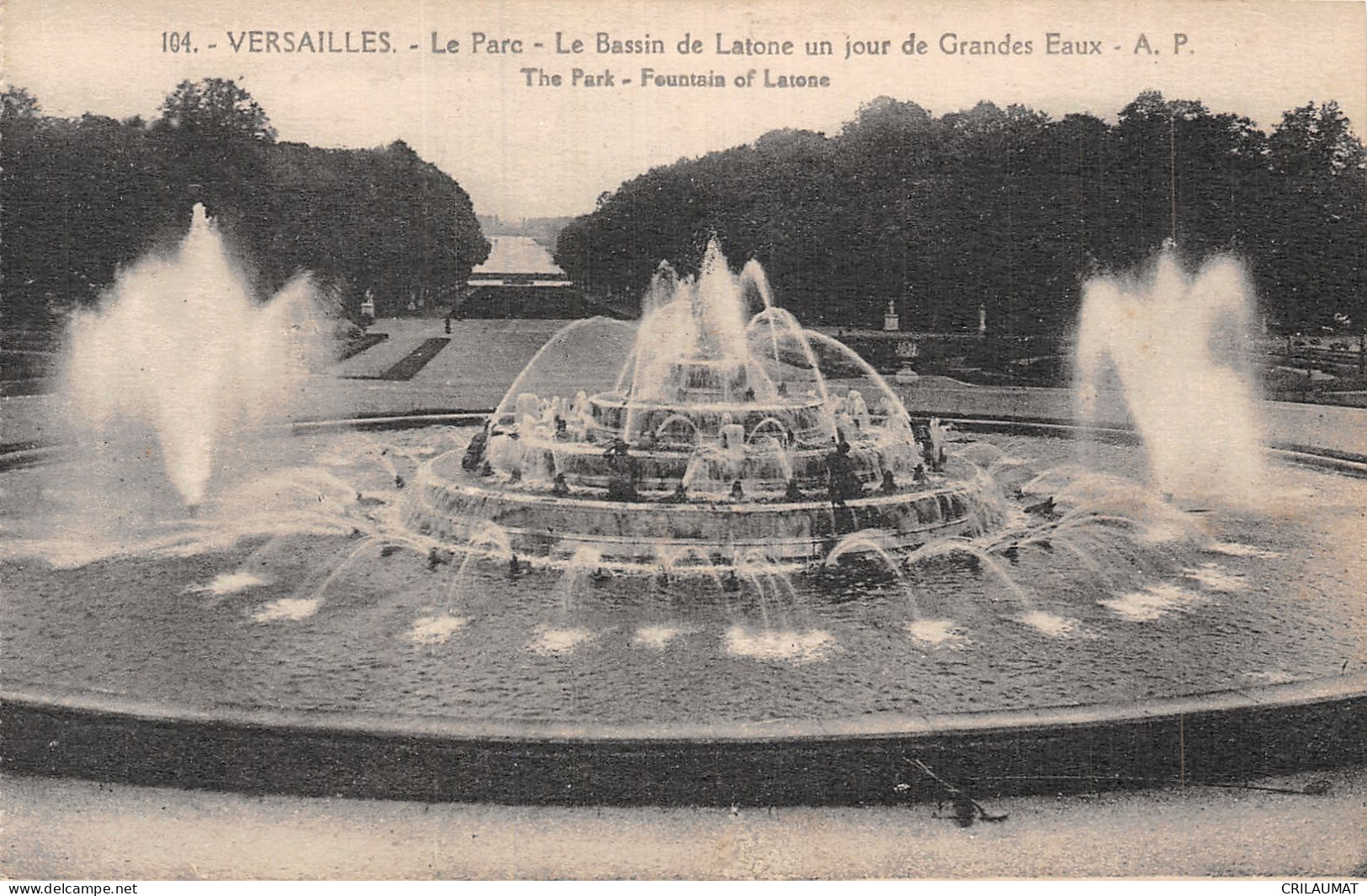 78-VERSAILLES LE PARC-N°5145-H/0333 - Versailles (Château)