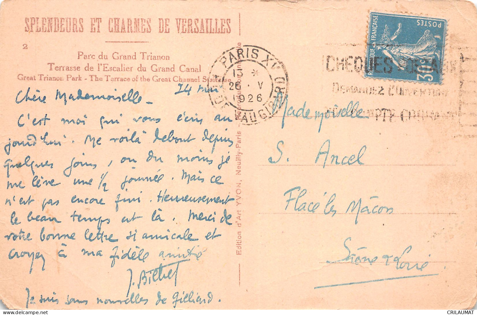 78-VERSAILLES PARC DU GRAND TRIANON-N°5145-H/0279 - Versailles (Schloß)