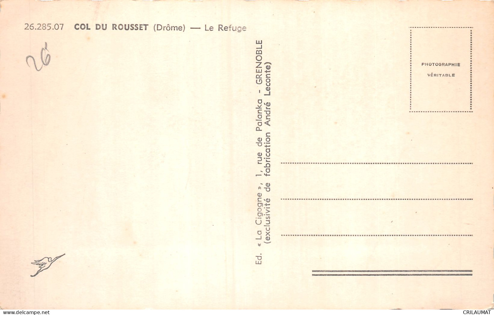 26-COL DU ROUSSET-N°5145-G/0313 - Other & Unclassified