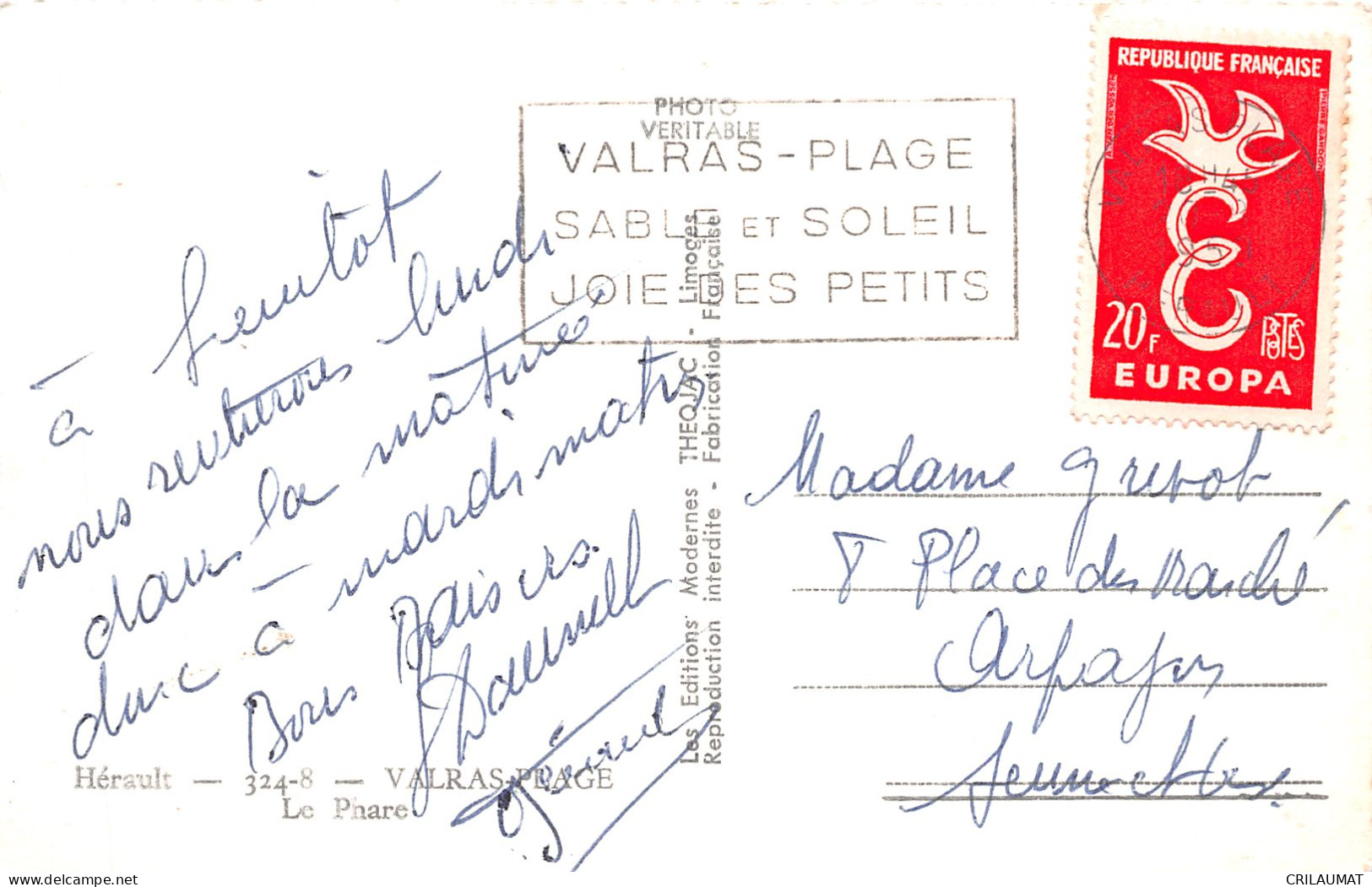 34-VALRAS PLAGE-N°5145-G/0265 - Other & Unclassified