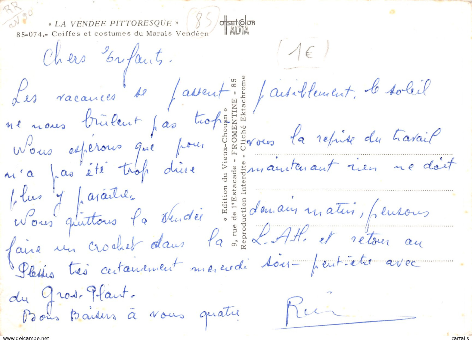 85-VENDEE FOLKLORE-N°4200-B/0289 - Autres & Non Classés