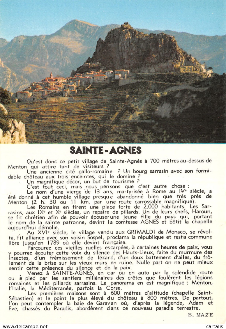 06-SAINTE AGNES-N°4200-B/0259 - Sonstige & Ohne Zuordnung