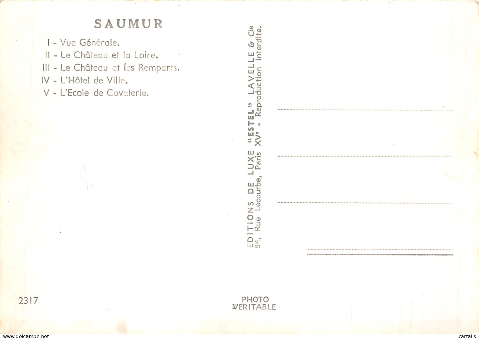 49-SAUMUR-N°4200-B/0097 - Saumur