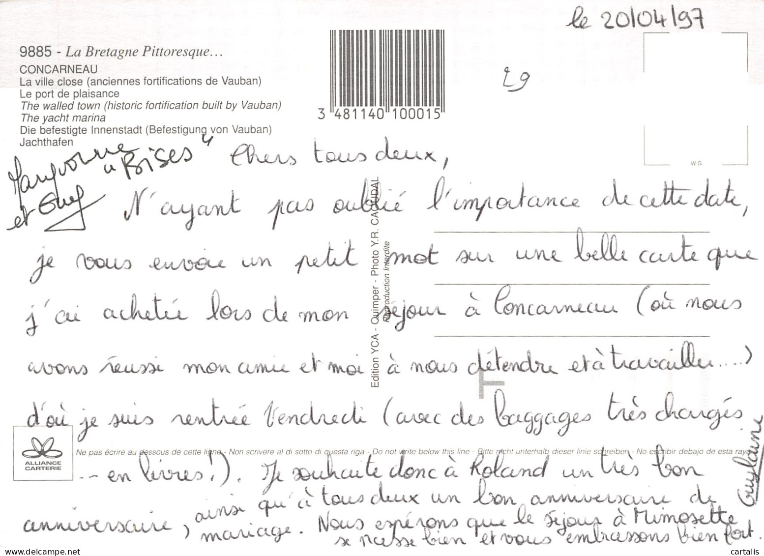 29-CONCARNEAU-N°4200-B/0035 - Concarneau