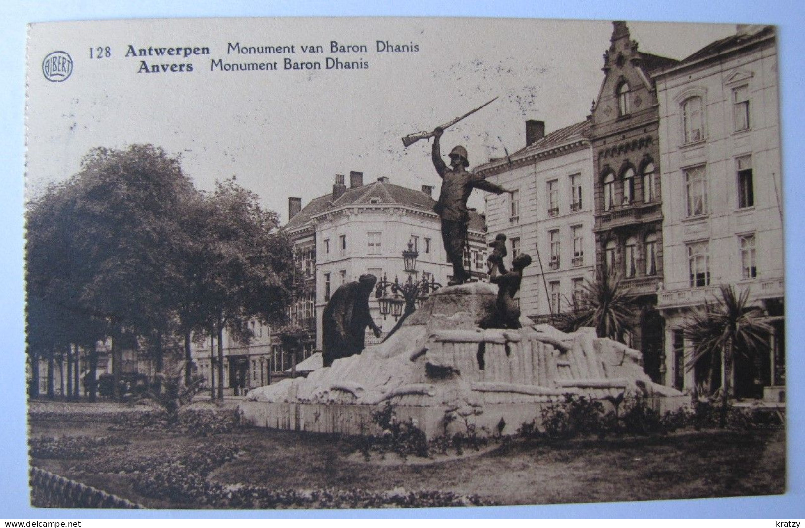 BELGIQUE - ANVERS - ANTWERPEN - Monument Van Baron Dhanis - 1937 - Antwerpen