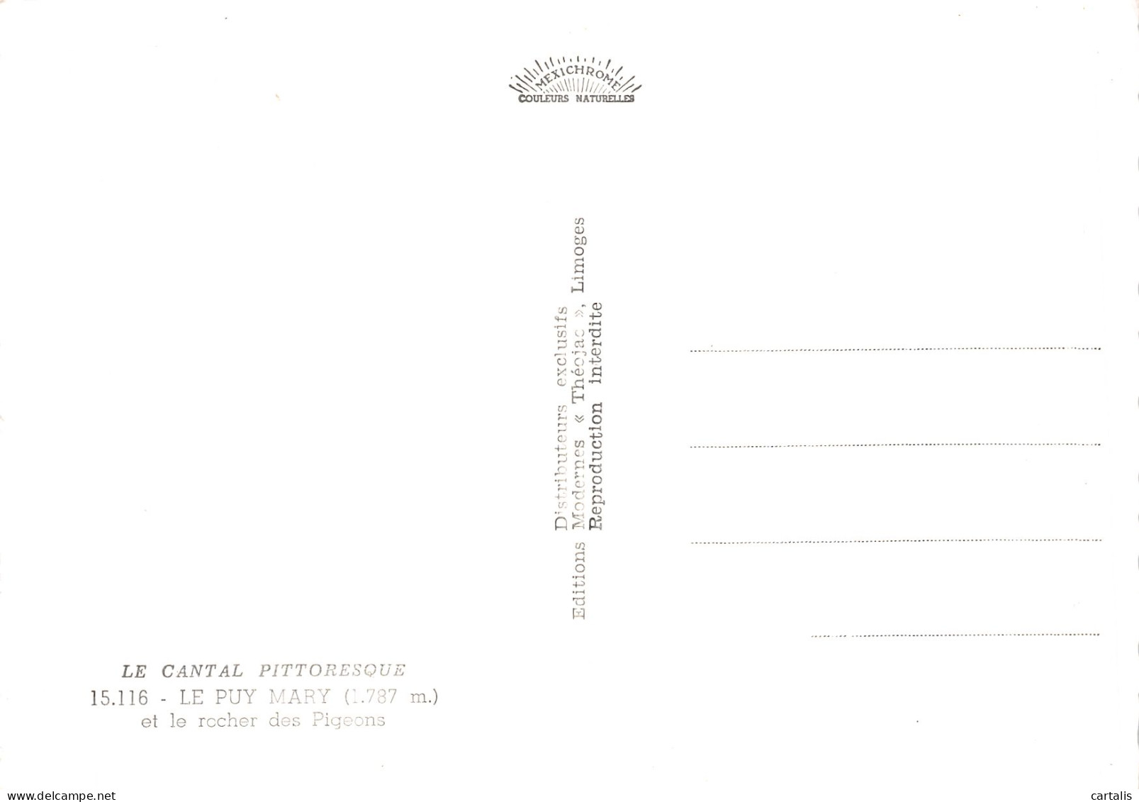 15-PUY MARY-N°4200-A/0051 - Sonstige & Ohne Zuordnung