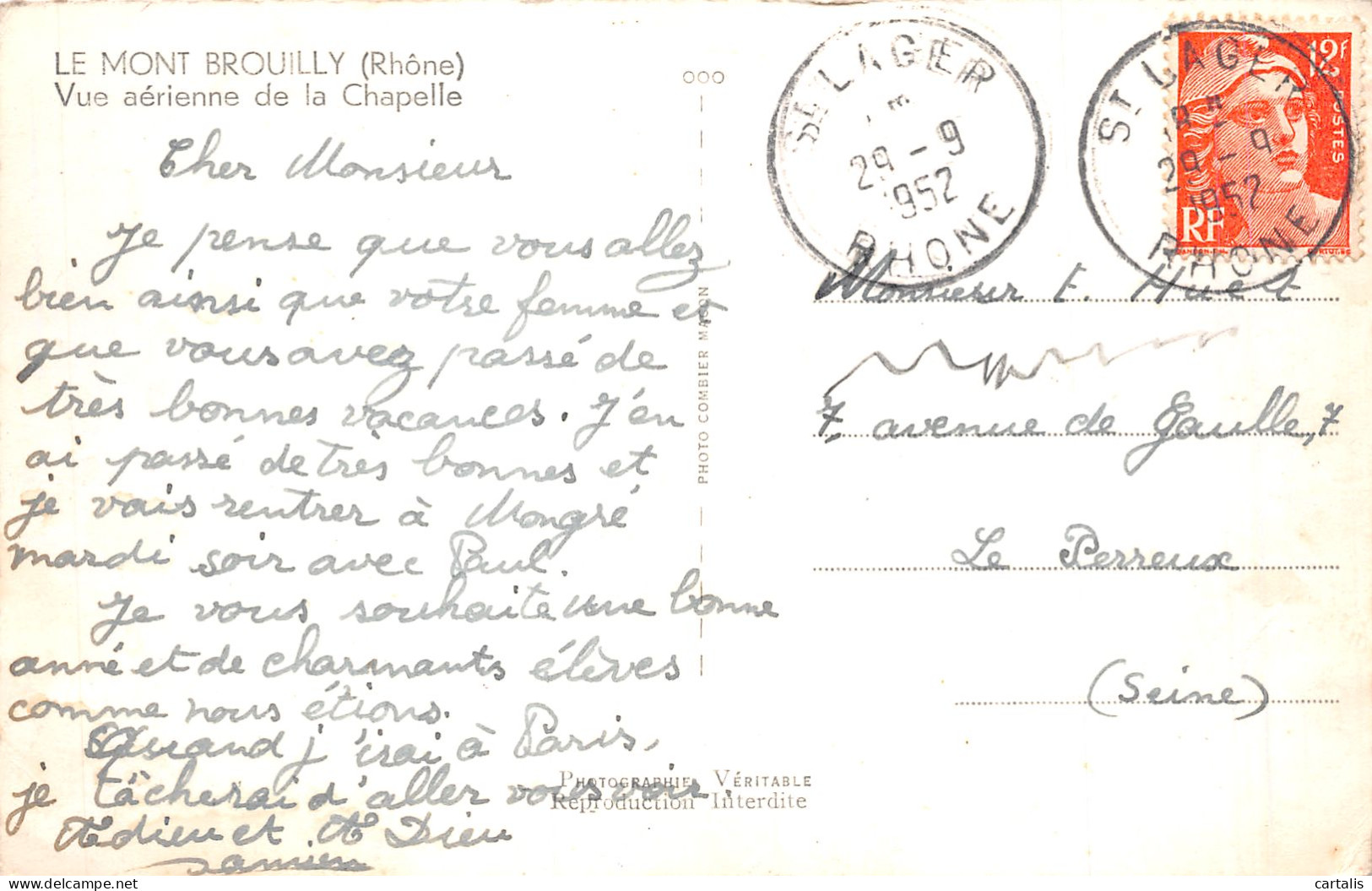 69-LE MONT BROUILLY-N°4199-E/0365 - Other & Unclassified