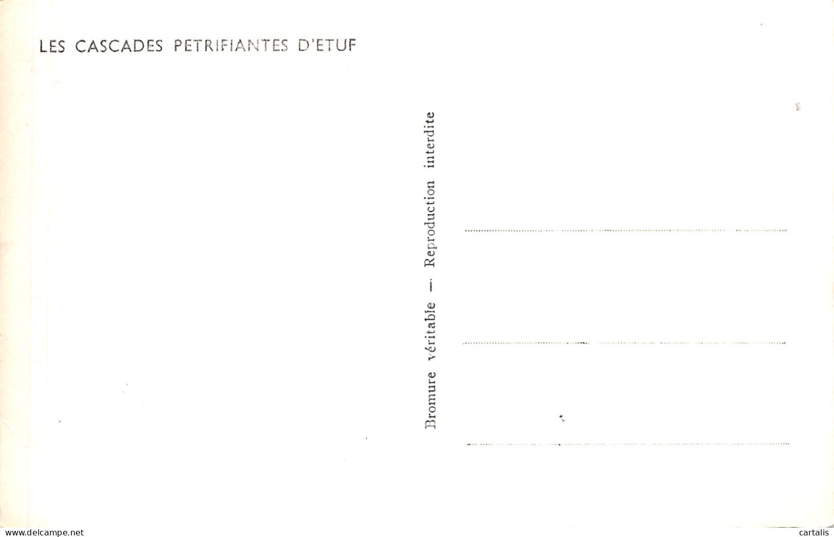 52-ROUVRES SUR AUBE CASCADES PETRIFIANTES D ETUF-N°4199-E/0303 - Sonstige & Ohne Zuordnung