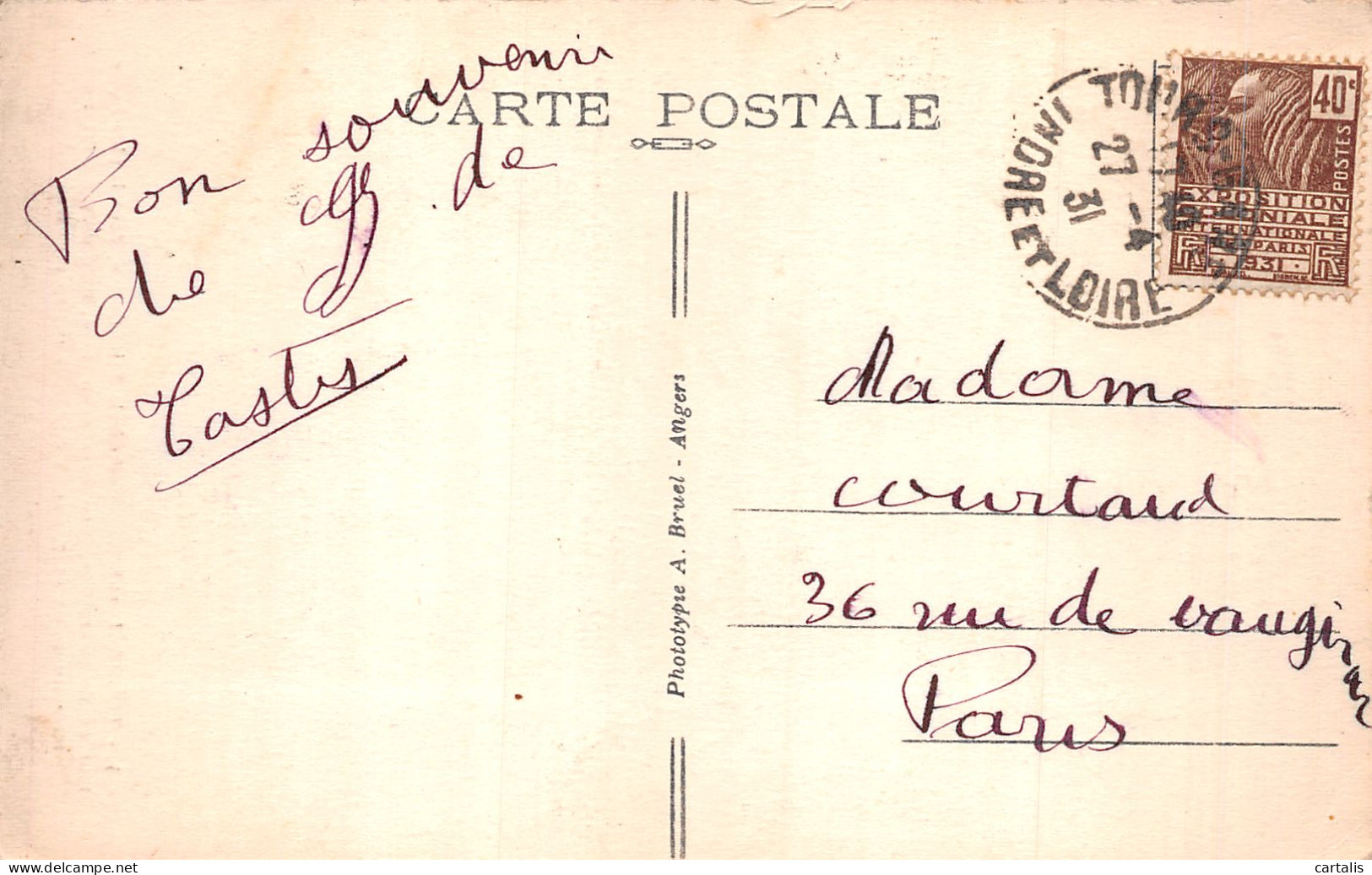 37-TOURS-N°4199-E/0283 - Tours