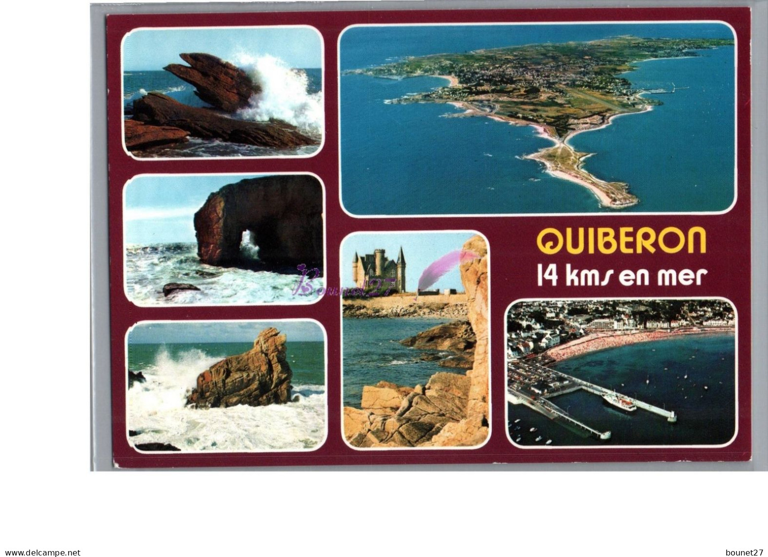 QUIBERON 56 - La Côte Sauvage Le Château De Beg Er Lan Port Maria Et La Plage Vue Aérienne - Quiberon