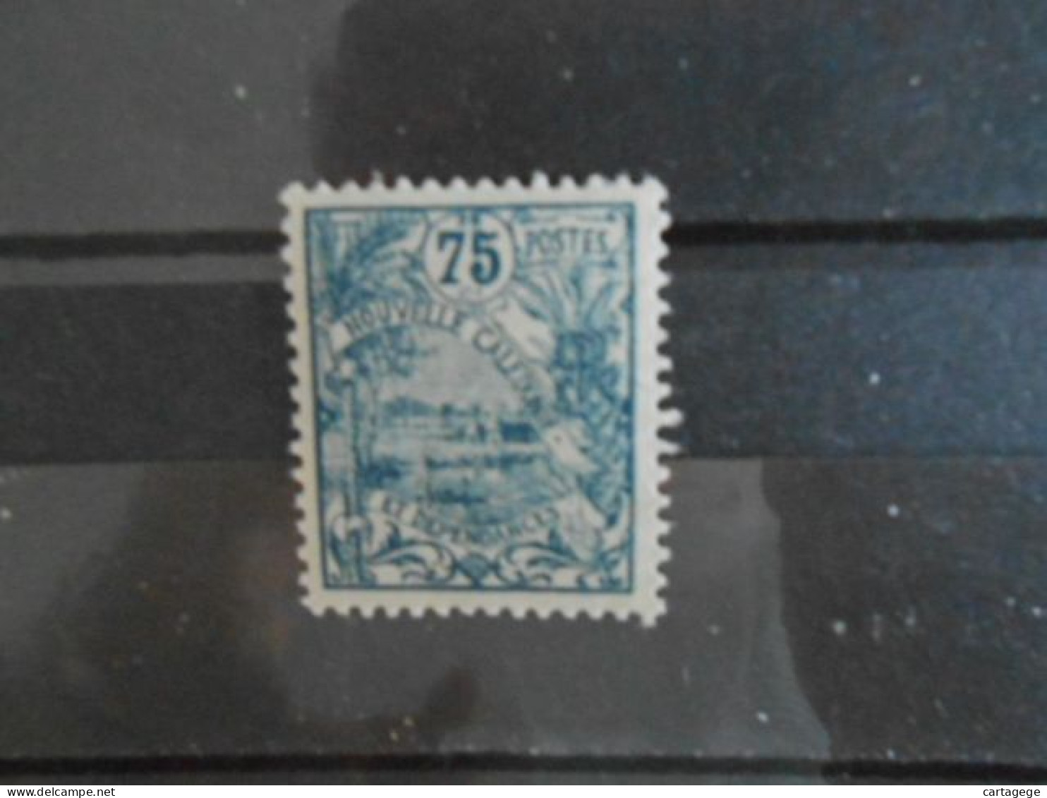 NOUVELLE-CALEDONIE YT 123 NOUMEA 75c. Bleu S.azuré** - Unused Stamps