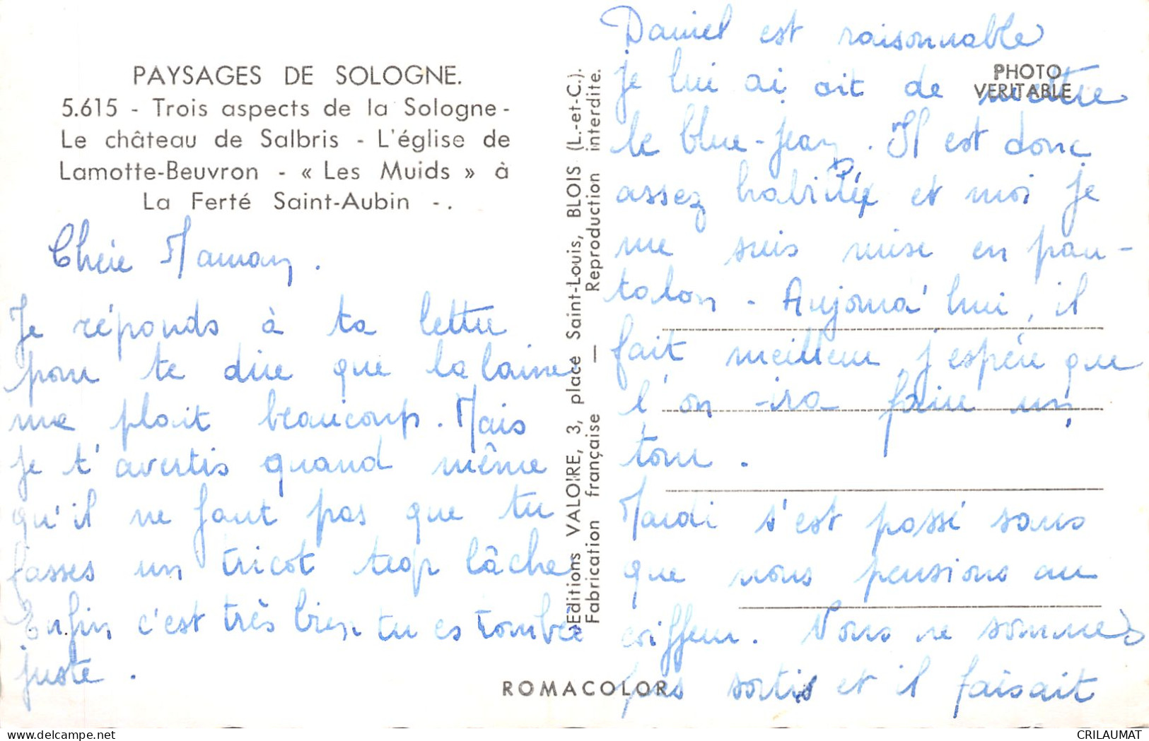 41-SOLOGNE-N°5146-A/0273 - Autres & Non Classés