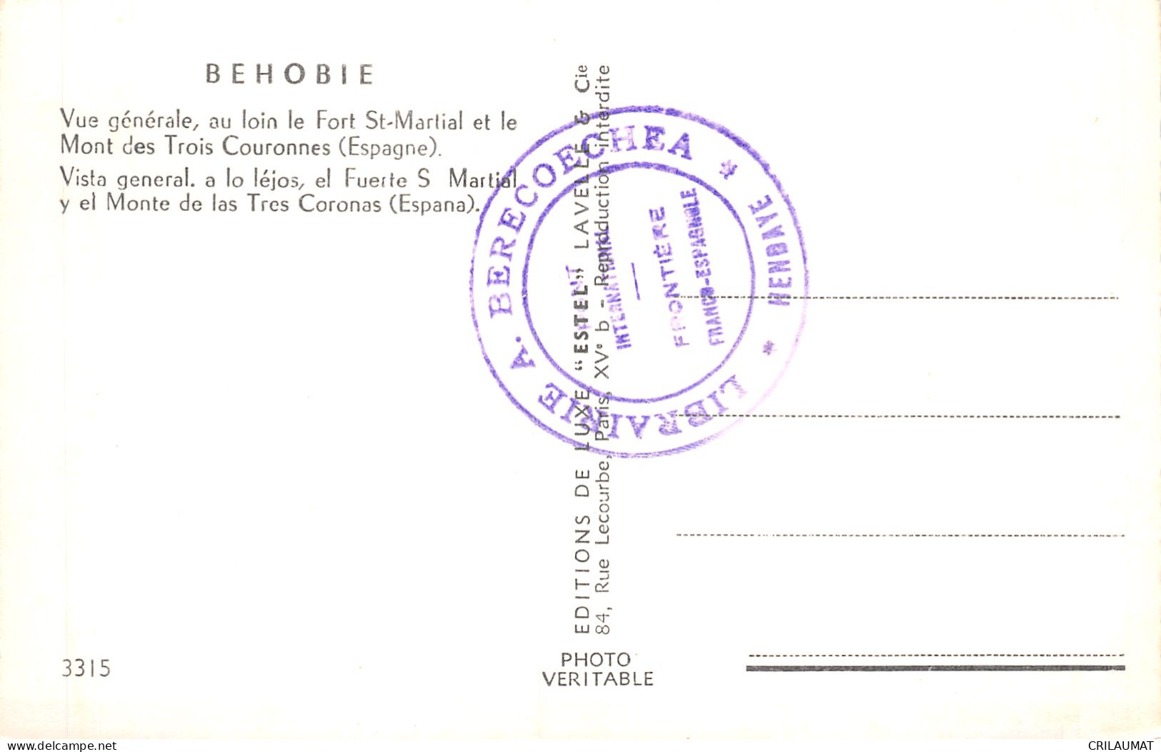 64-BEHOBIE-N°5146-A/0179 - Béhobie