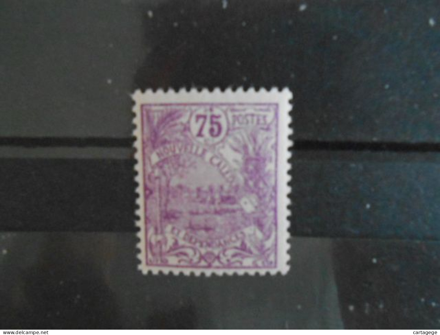 NOUVELLE-CALEDONIE YT 124 NOUMEA 75c. Violet** - Unused Stamps