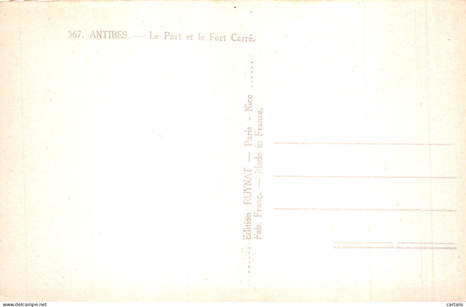 06-ANTIBES-N°4200-E/0035 - Andere & Zonder Classificatie