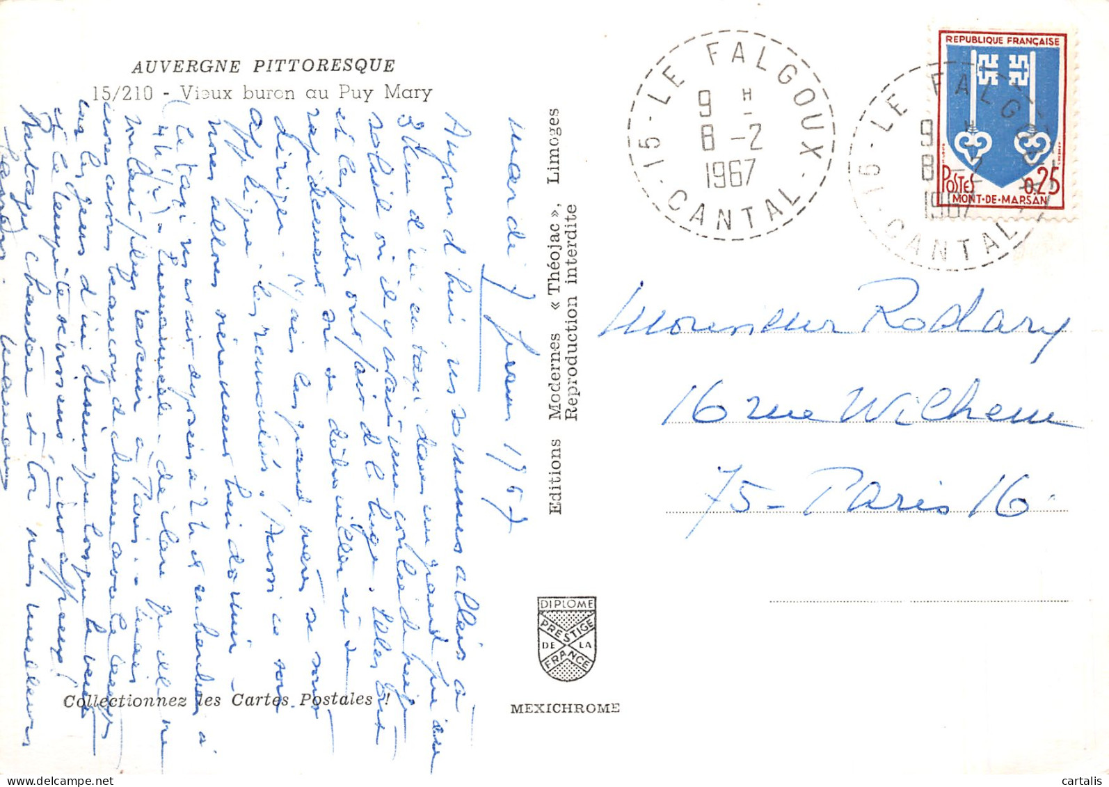 15-PUY MARY-N°4200-D/0377 - Other & Unclassified