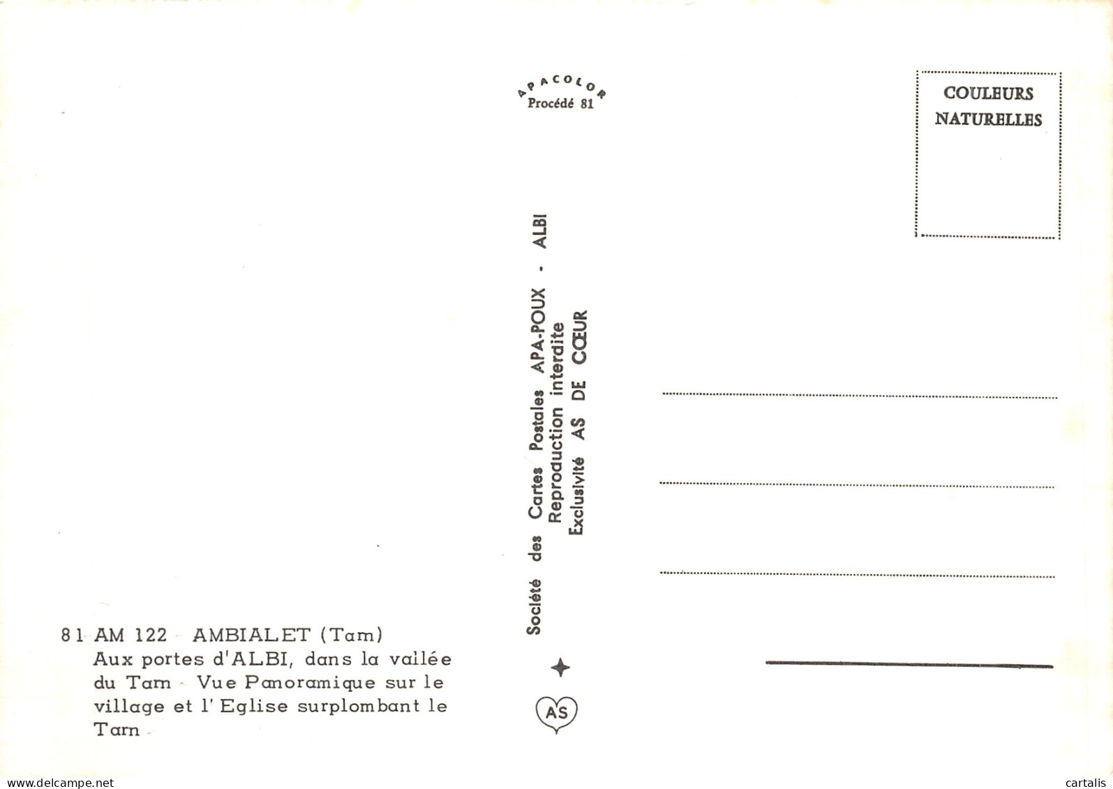 81-AMBIALET-N°4200-C/0255 - Autres & Non Classés