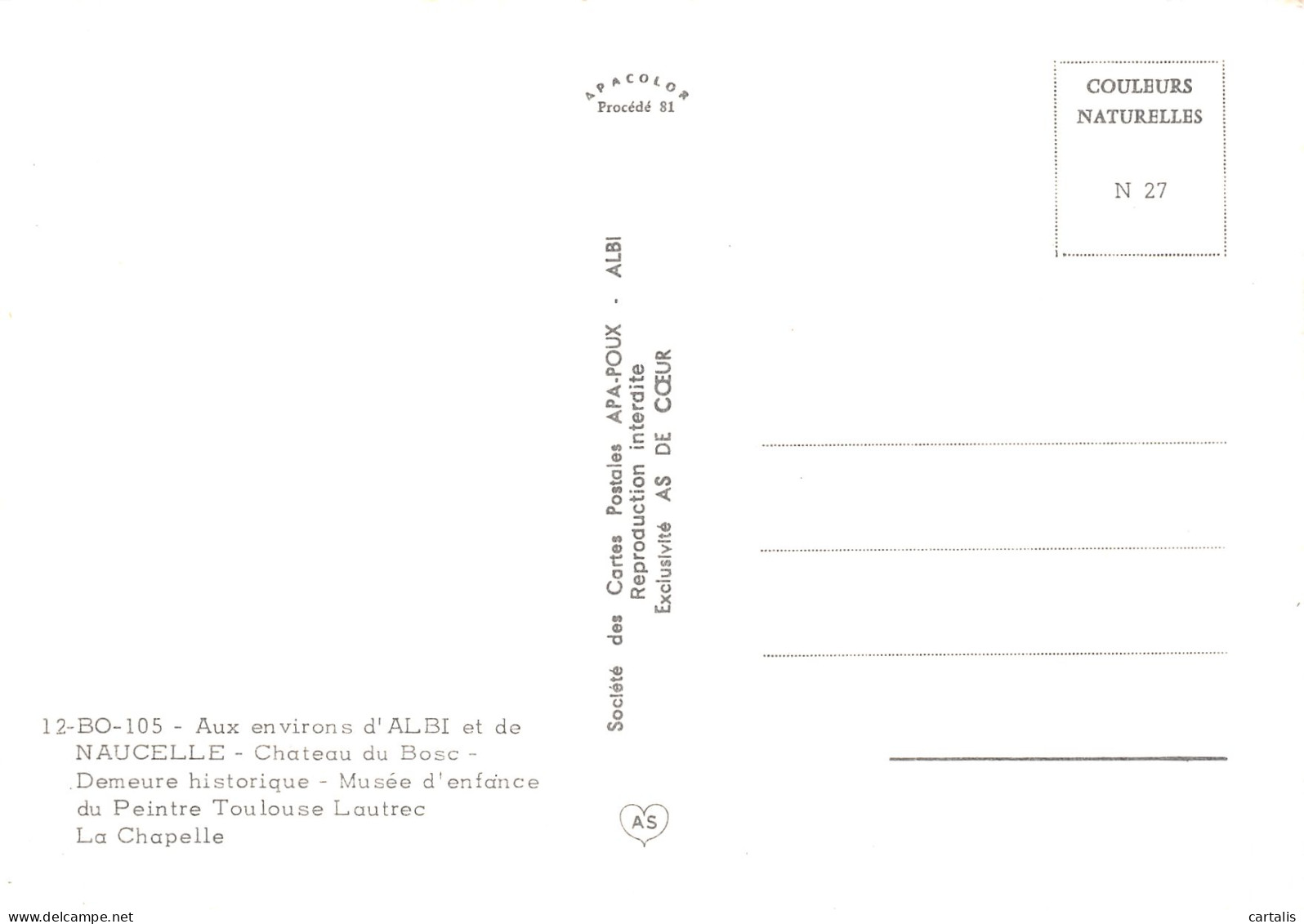 12-CAMJAC-N°4200-C/0241 - Other & Unclassified