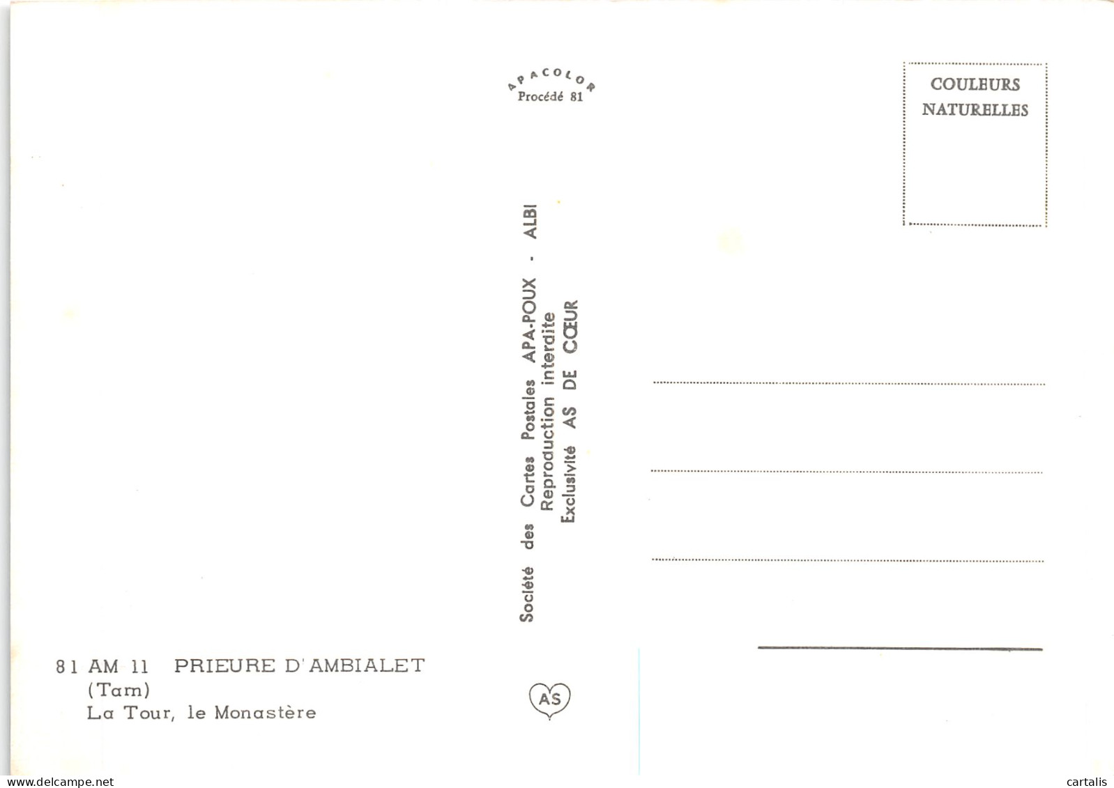 81-AMBIALET-N°4200-C/0229 - Altri & Non Classificati