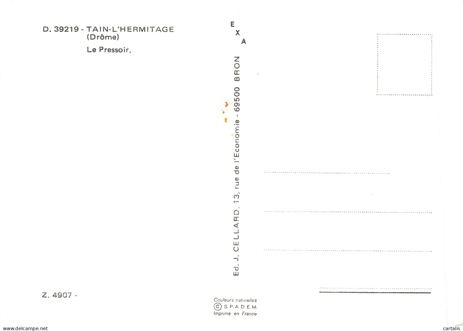 26-TAIN L HERMITAGE-N°4200-C/0153 - Sonstige & Ohne Zuordnung