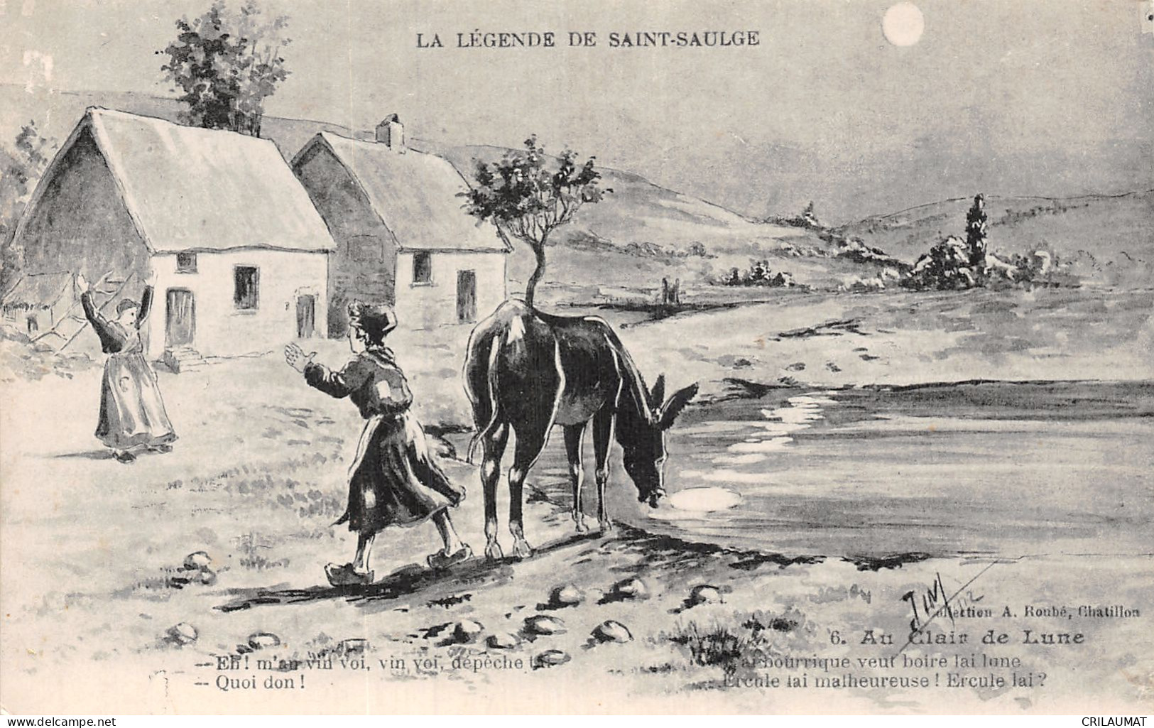 58-SAINT SAULGE FOLKLORE CLAIR DE LUNE-N°5146-F/0147 - Autres & Non Classés