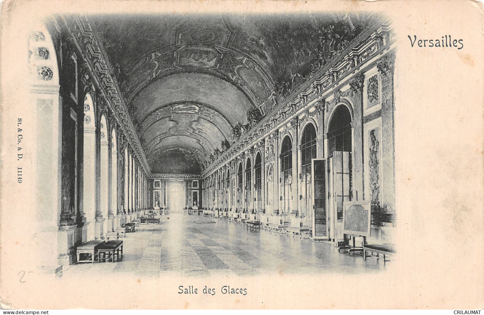 78-VERSAILLES SALLE DES GLACES-N°5146-F/0125 - Versailles (Schloß)