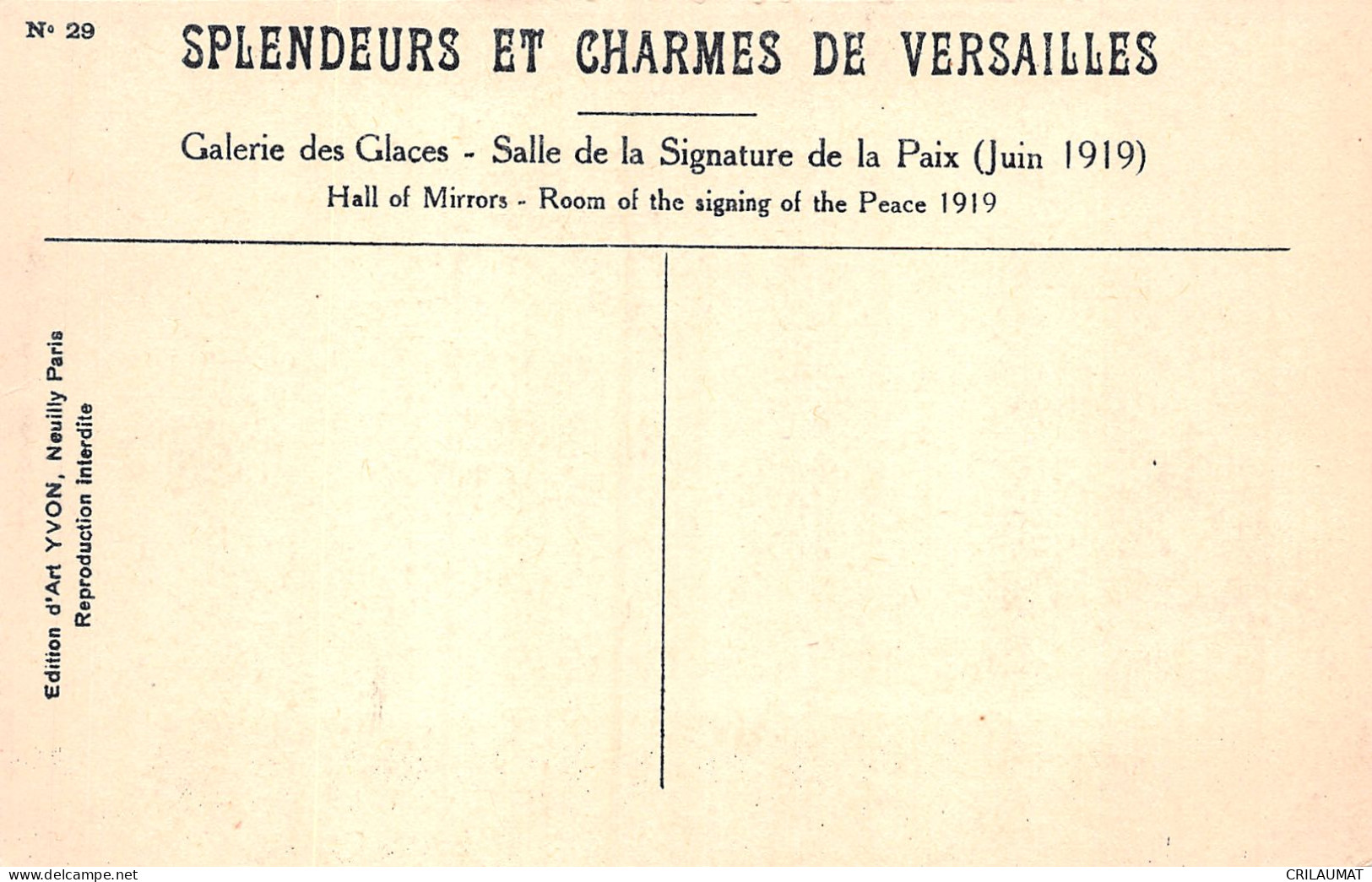 78-VERSAILLES GALERIE DES GLACES-N°5146-F/0127 - Versailles (Schloß)