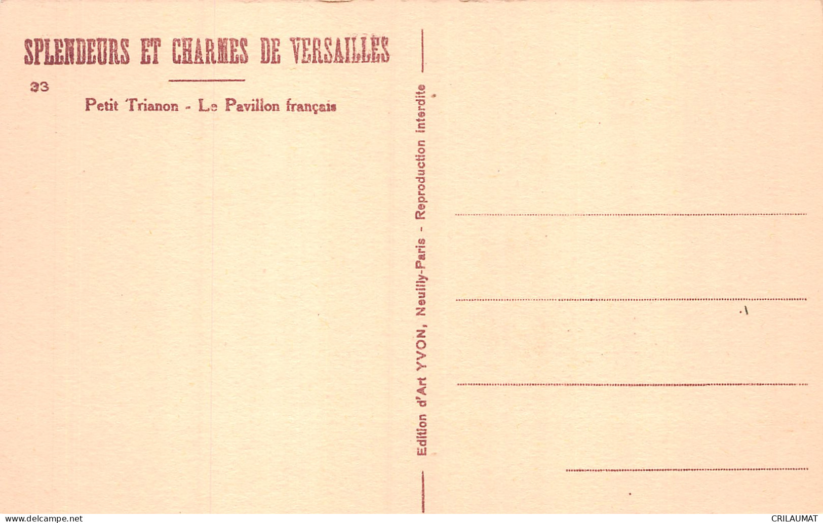 78-VERSAILLES PETIT TRIANON-N°5146-F/0105 - Versailles (Schloß)