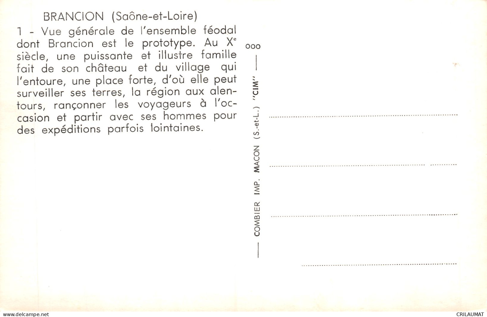 71-BRANCION-N°5146-E/0259 - Sonstige & Ohne Zuordnung