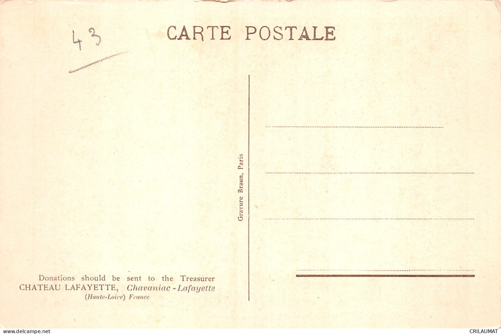 43-CHAVANIAC LAFAYETTE-N°5146-E/0151 - Altri & Non Classificati