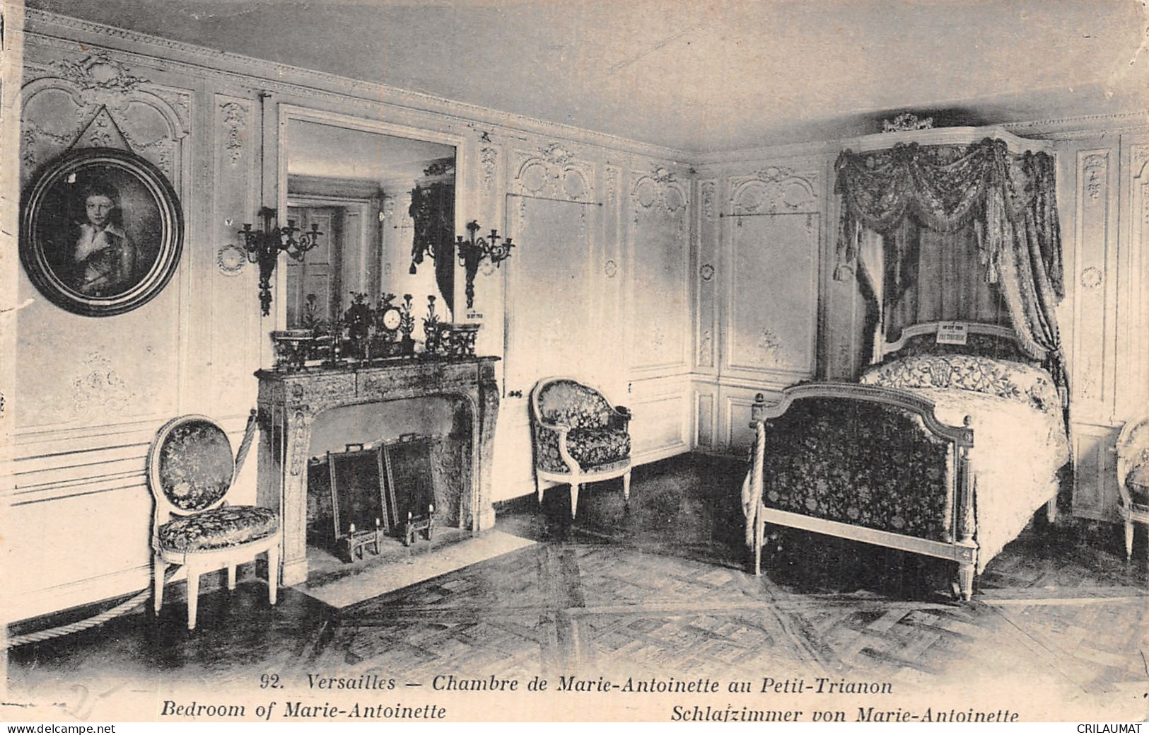 78-VERSAILLES CHAMBRE DE MARIE ANTOINETTE-N°5146-D/0369 - Versailles (Schloß)