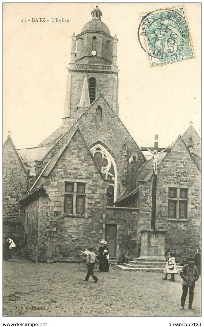 44 BOURG-DE-BATZ. L'Eglise 1906 - Batz-sur-Mer (Bourg De B.)