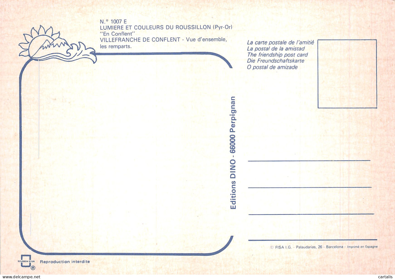 66-VILLEFRANCHE DE CONFLENT-N°4201-B/0331 - Altri & Non Classificati