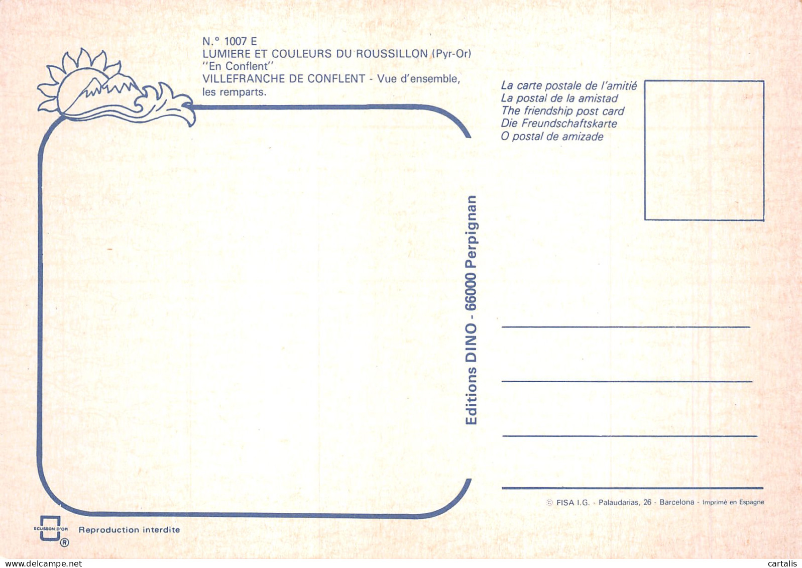 66-VILLEFRANCHE DE CONFLENT-N°4201-B/0333 - Altri & Non Classificati