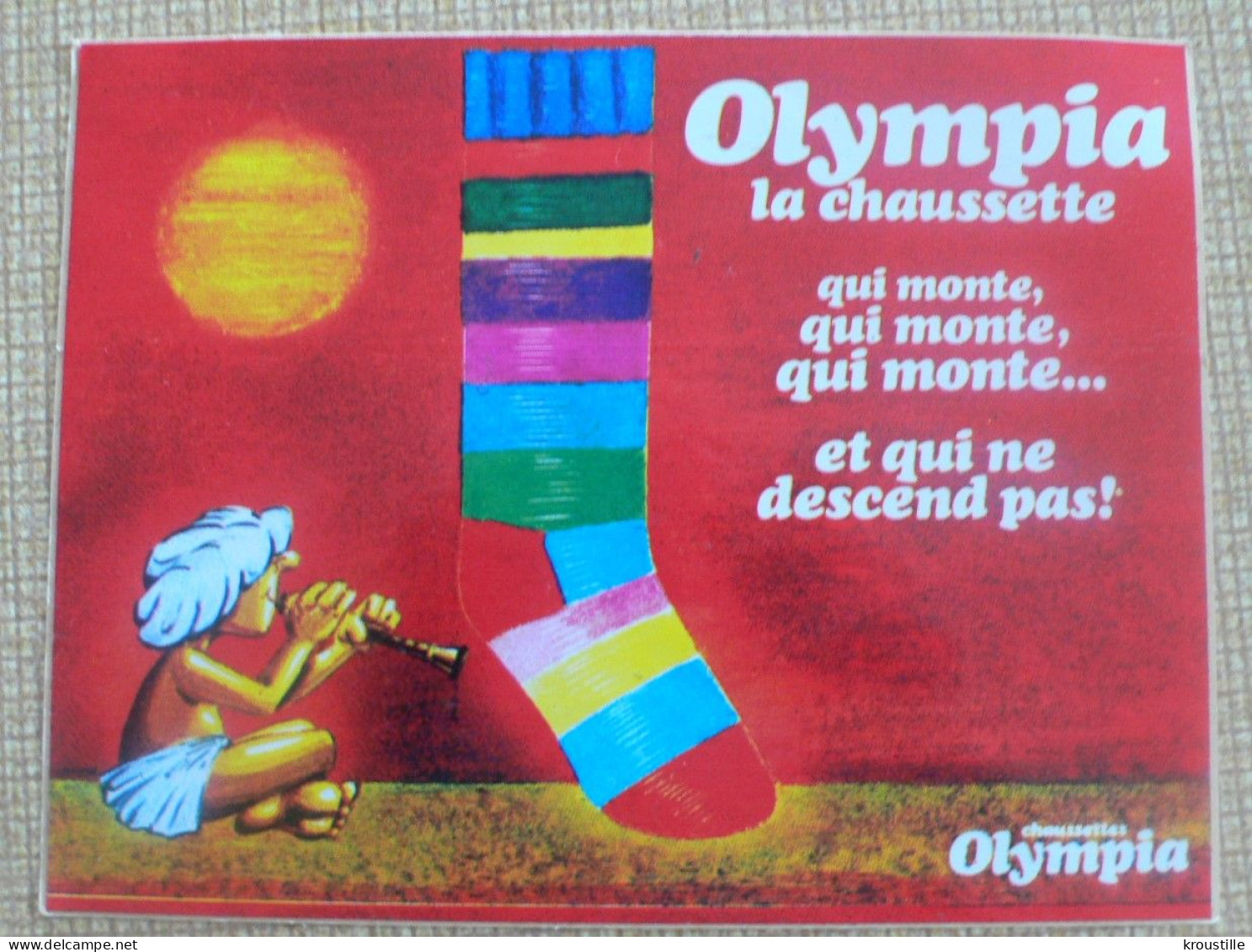 AUTOCOLLANT OLYMPIA LA CHAUSSETTE QUI MONTE - Stickers