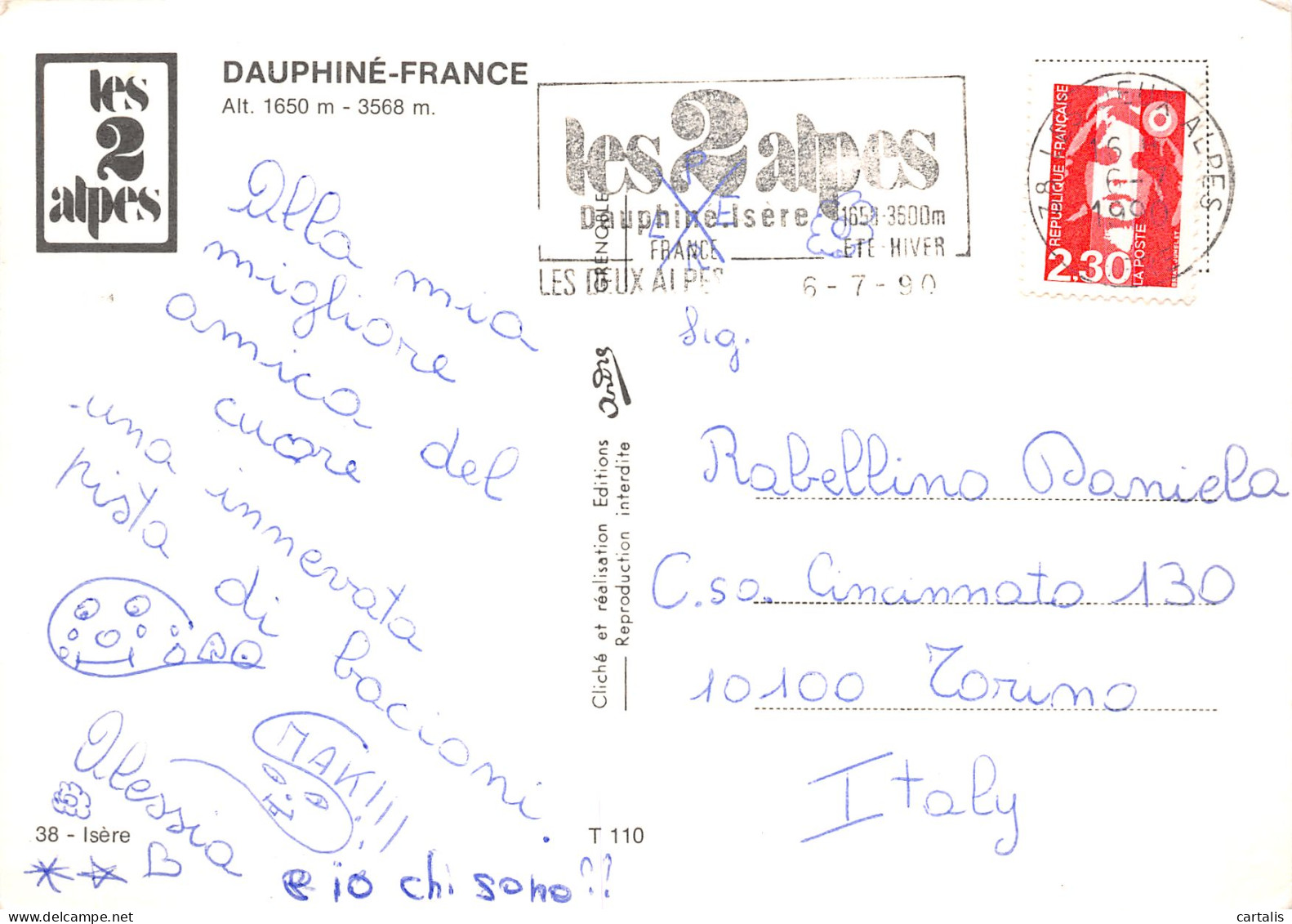 38-LES DEUX ALPES-N°4201-B/0281 - Altri & Non Classificati