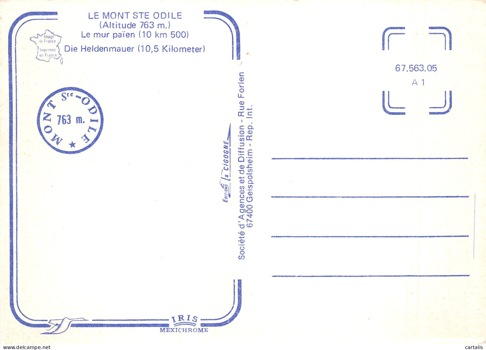 67-LE MONT SAINTE ODILE-N°4201-B/0211 - Sonstige & Ohne Zuordnung