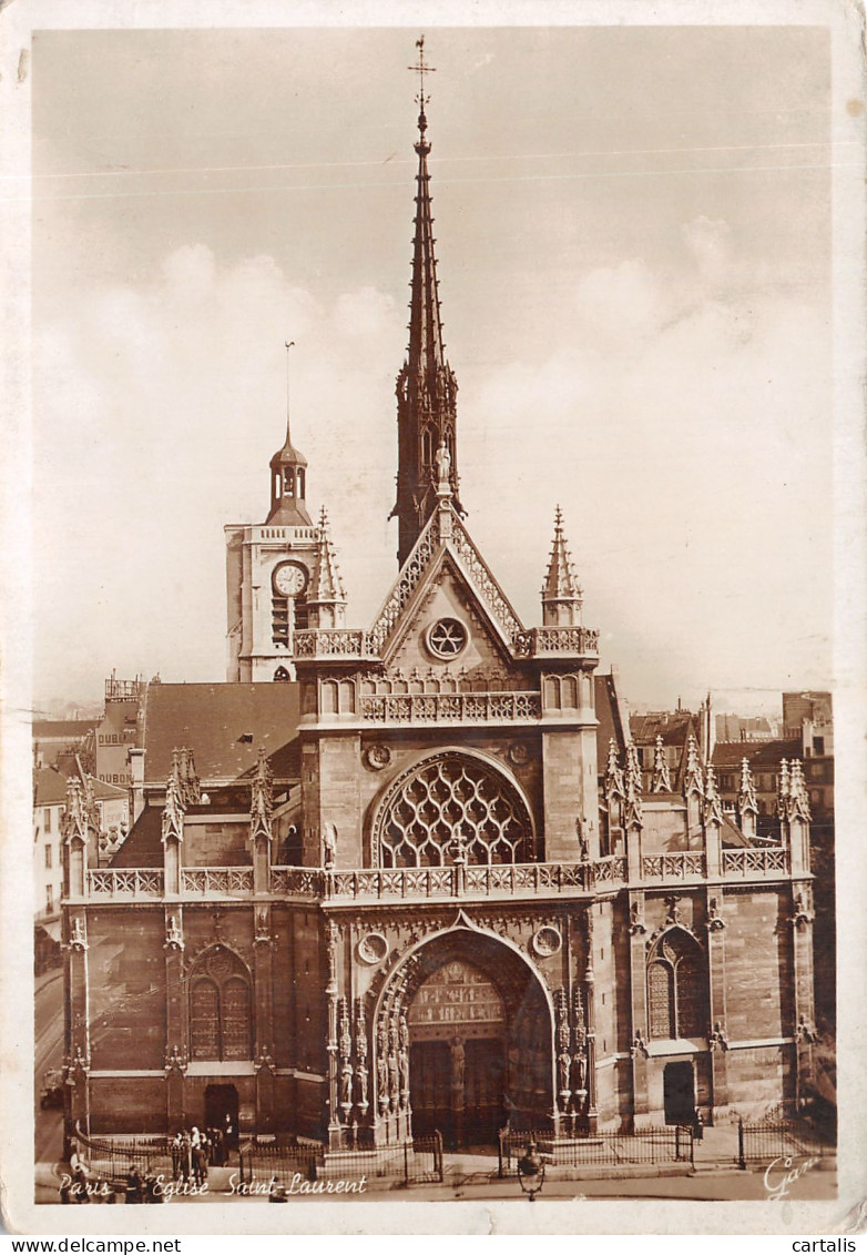 75-PARIS EGLISE SAINT LAURENT-N°4201-B/0049 - Churches