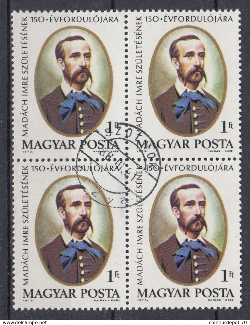 1973 ÉVFORDULÓJÁRA EN BLOC DE 4 - Used Stamps