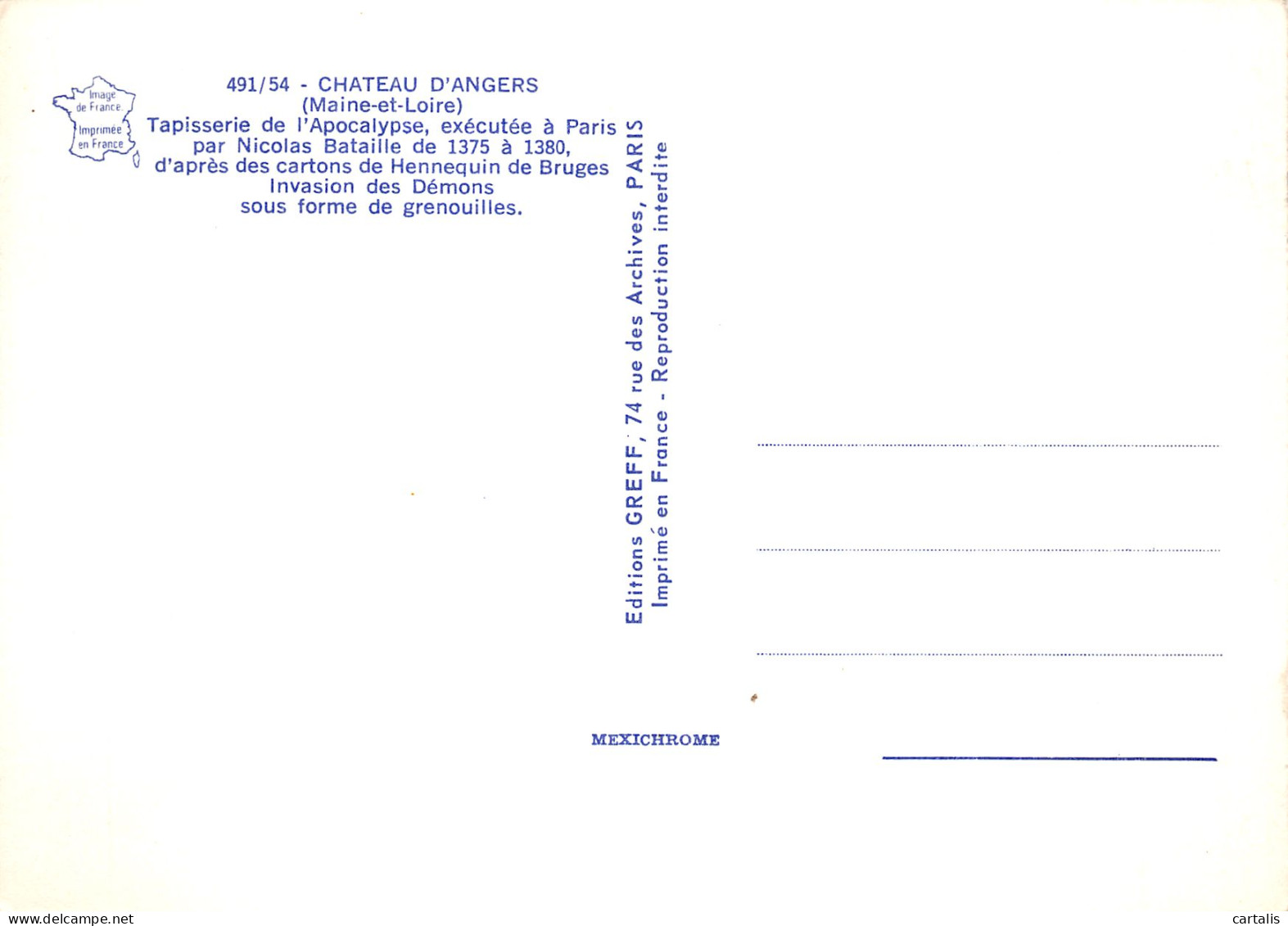 49-ANGERS LE CHATEAU-N°4201-A/0229 - Angers