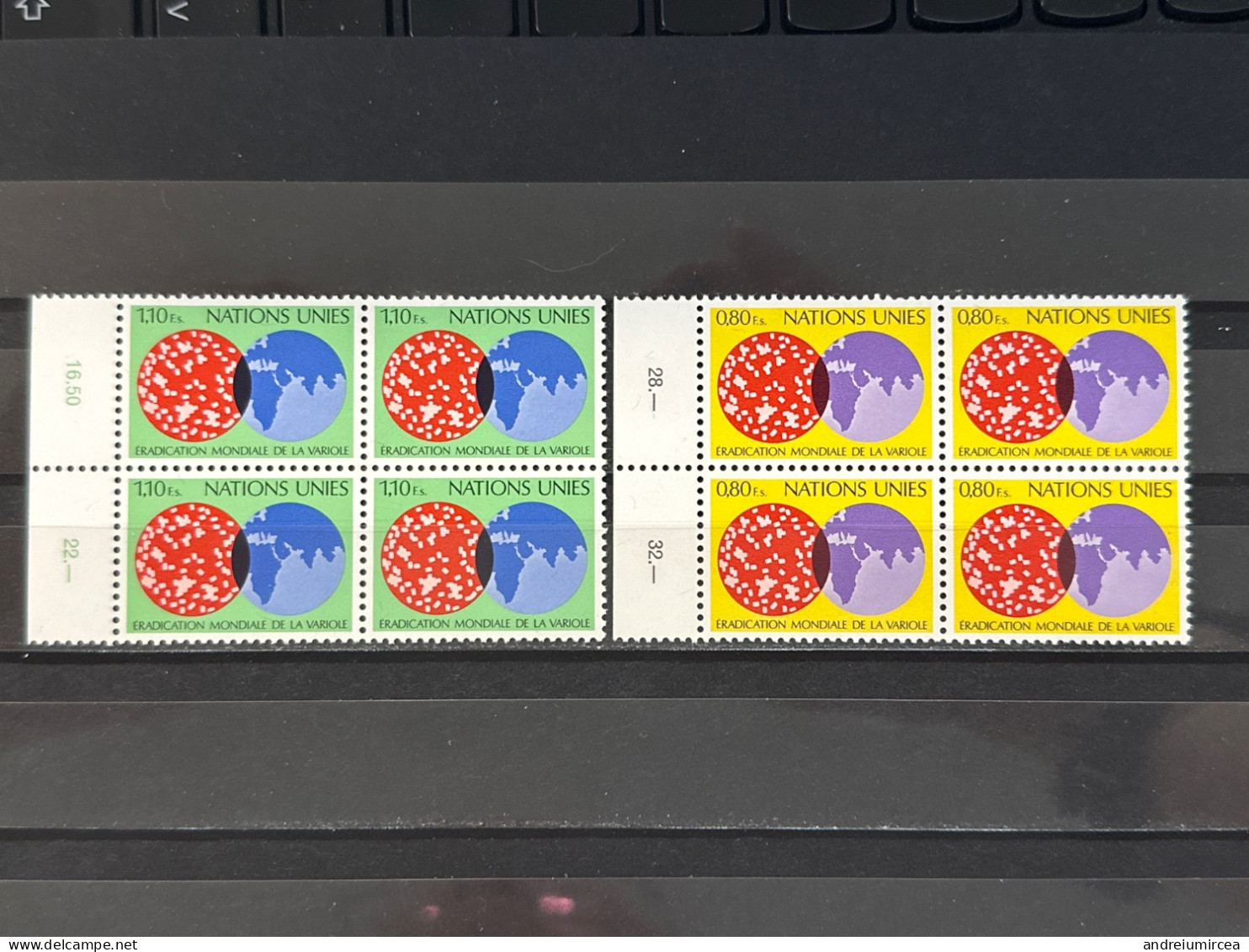 UN GENÈVE MNH  Éradication De La Variole - Unused Stamps