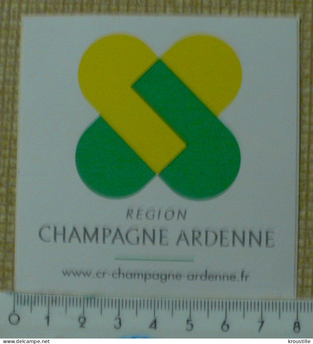 AUTOCOLLANT REGION CHAMPAGNE-ARDENNES - REGIONALISME - Autocollants